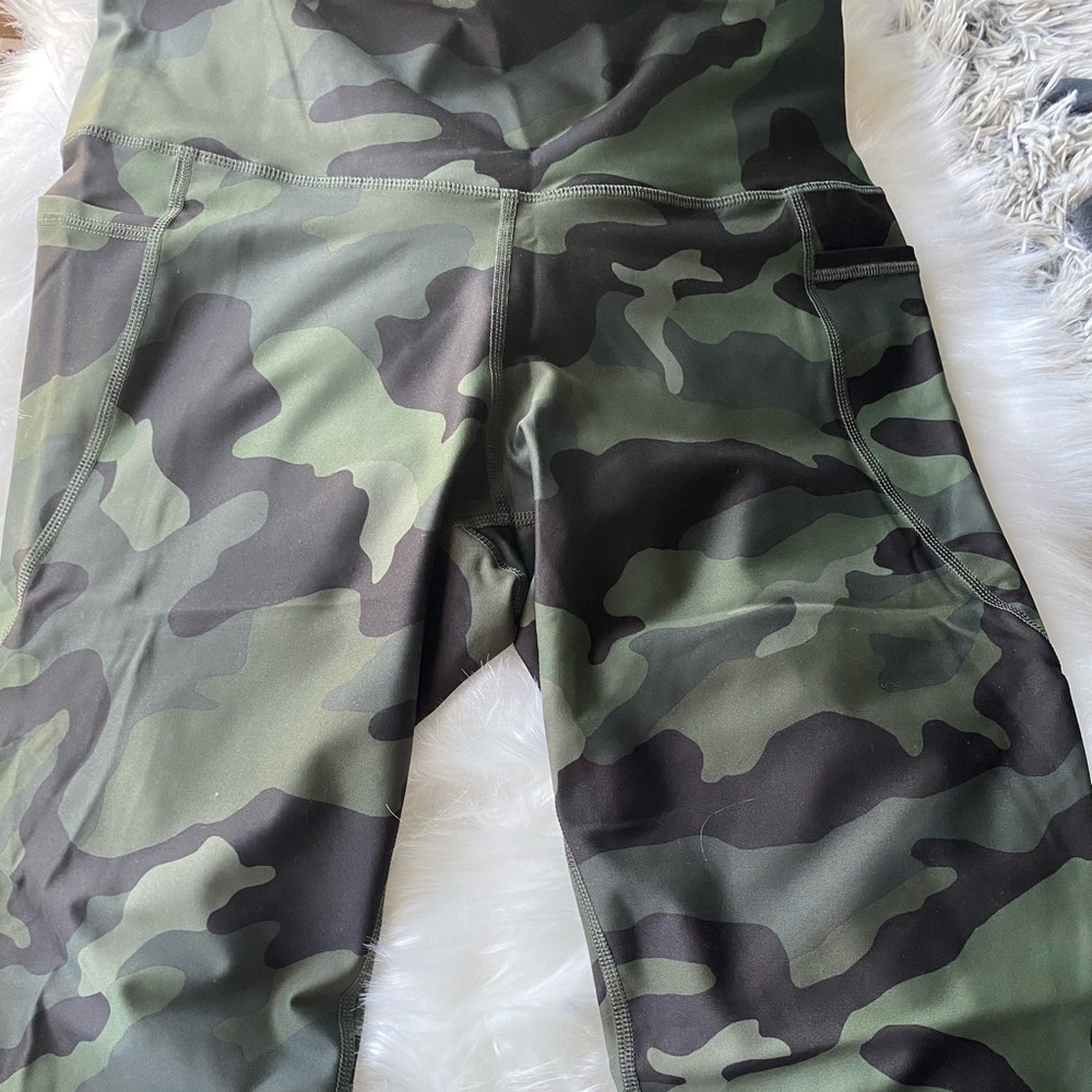 Army green leggings